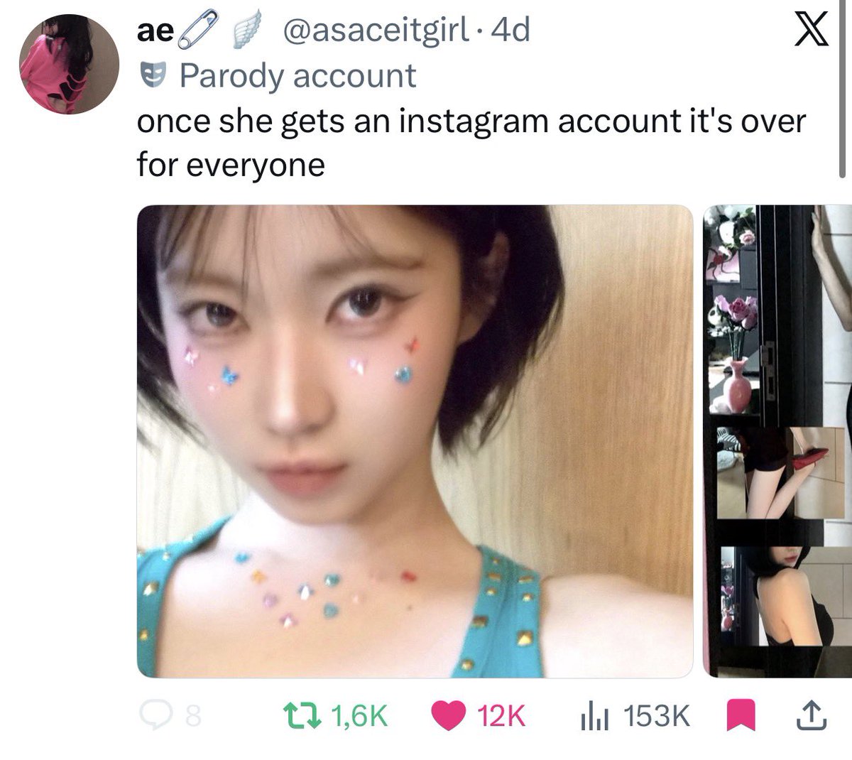 enamiasanews's tweet photo. UNIS’ Gehlee shows support for ASA by liking a post about her on X! 💓

© asaceitgirl 

베이비몬스터 아사 #ASA #ENAMIASA #아사 #アサ #BABYMONSTER https://t.co/lJMZ83GB7u
