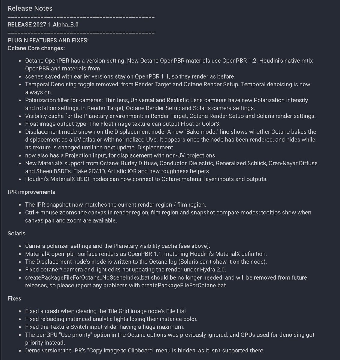 OctaneRenderIt's tweet photo. New OctaneRender® 2027.1.Alpha_3.0 for Houdini Production (2027.1.Alpha_3.0) @OTOY forum:

https://t.co/neqBuFKlQ9 https://t.co/USnz2GYHS9
