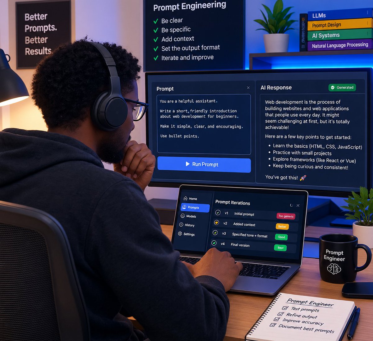 GreatBarry01's tweet photo. Your domain expertise isn’t obsolete—it’s your superpower.
Don't start from scratch. Layer AI capabilities on top of what you already do best. That’s how you become irreplaceable👩💻
#growth #Connect #growing #promptingAi https://t.co/4xQHkwzOfw