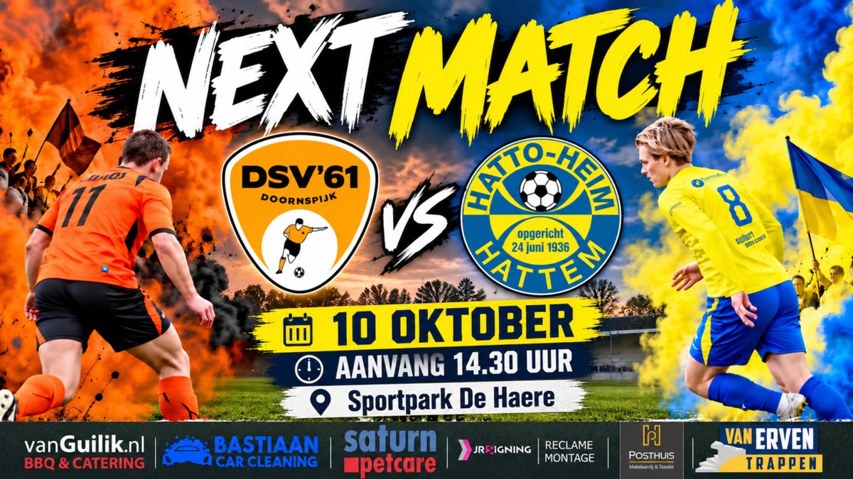 svHattoHeim's tweet photo. Koplopers DSVโ61 en Hatto-Heim treffen elkaar in Doornspijk https://t.co/BaBUT132CY
@dsv61 #competitie @KNVBOost https://t.co/iw985DfvUl