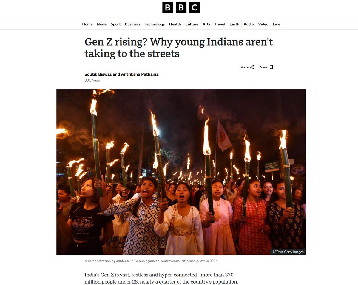 rishibagree's tweet photo. The Deep State is frustrated over failing to spark a Gen Z-led violent protest and regime change in India. https://t.co/m78grFAqGQ