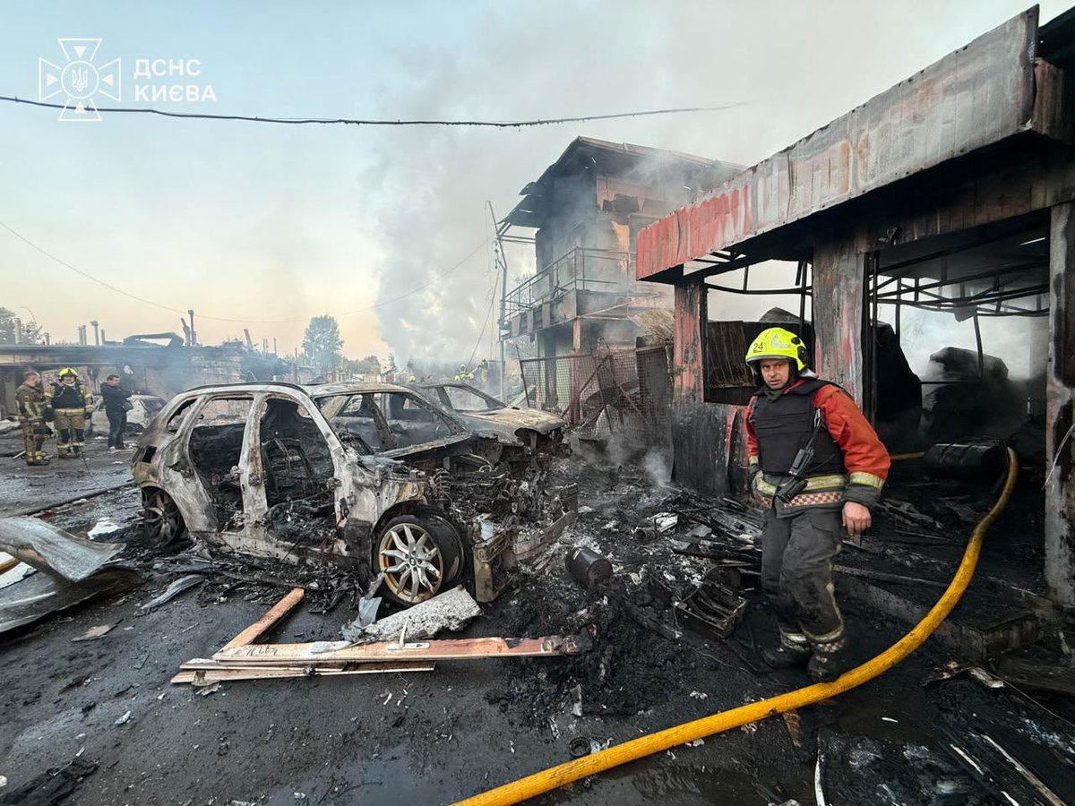Maks_NAFO_FELLA's tweet photo. 🇺🇦 Zelensky: Today, for Putin's birthday, the Russian army "gave" him the destruction of a residential building in Pryluky, Chernihiv region. 5 people died, 26 people were injured, including 5 children. There may still be people under the rubble. 

5 more apartment buildings in Dnipro were damaged by Russian missile strikes, four apartment buildings in Kremenchuk. And unfortunately, two people were killed, eight were injured. 

A drone damaged an apartment building in Zaporizhzhia. In Kyiv, the Russians killed two people. Two more people died in Oleksandria. In general, the infrastructure of Kyiv and 12 regions was under attack that night.

One of the key targets is our energy sector. The Russians wanted to strike painfully and demonstratively. It was one of the most vile strikes: a total of 70 missiles, a lot of ballistics, also "shaheds". Unfortunately, only a part was shot down. 

Russian ballistics remains the biggest challenge. And air defense packages for us now are a vital necessity. That is why every day we are looking for missiles for the "Patriots", which can and should really protect the lives of people here, in the Ukrainian sky.