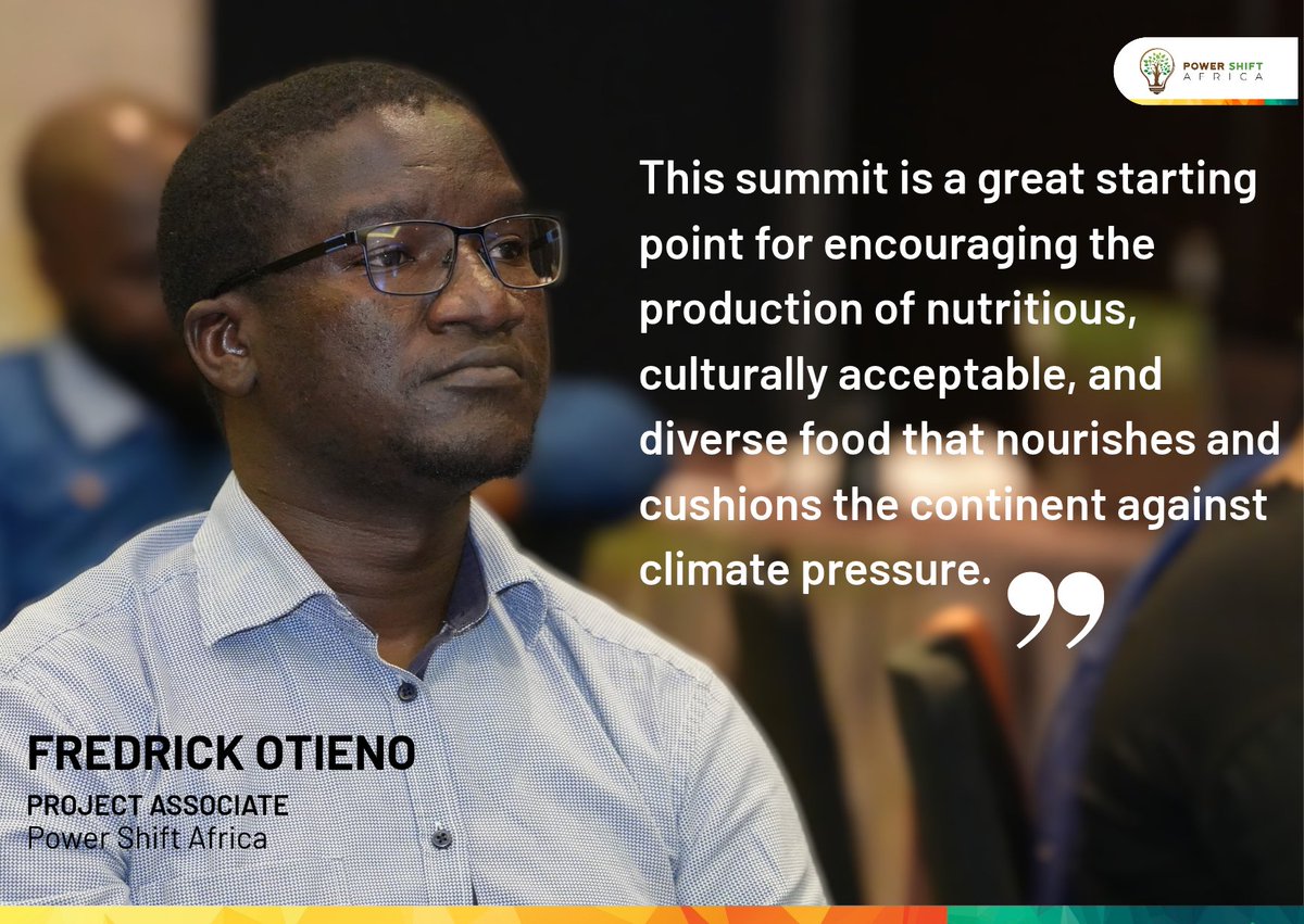 PowerShftAfrica's tweet photo. AFRICA SEED SUMMIT. The first-ever Africa Seed Summit being hosted by the African Union in Eswatini is testament to the continent’s awakening on food sovereignty. It’s also a significant step towards actualising the aspirations of the Comprehensive Africa Agriculture Development Programme (CAADEP).

Africa’s journey towards long-term food security and agricultural resilience begins with transforming the continent's seed systems.

Power Shift Africa Project Officer, Fredrick Otieno (@afunefredd), has been following the summit. He says: ‘‘The continent must preserve, own and develop its seeds such as traditional sorghum and millet, cassava and yams, some of which are naturally climate resilient.’’