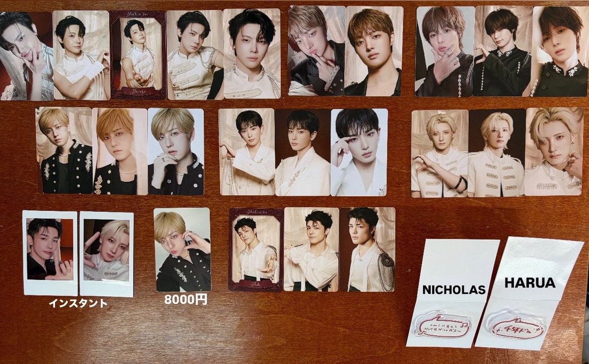 fmzu_'s tweet photo. &amp;TEAM 交換 Mark on You MoY グッズ トレカ チェキ ガチャ 8000円 POPUP

【譲】画像1枚目

【求】画像2、3枚目💙(FUMA,JO)
　　 同種優先

 郵送での交換希望📮
(10/11 東京 POPUP 手渡し可)

お気軽にお声掛けください🙇🏻‍♀️✨

#andTEAM交換
#andTEAM_交換 https://t.co/chHr5SyltL