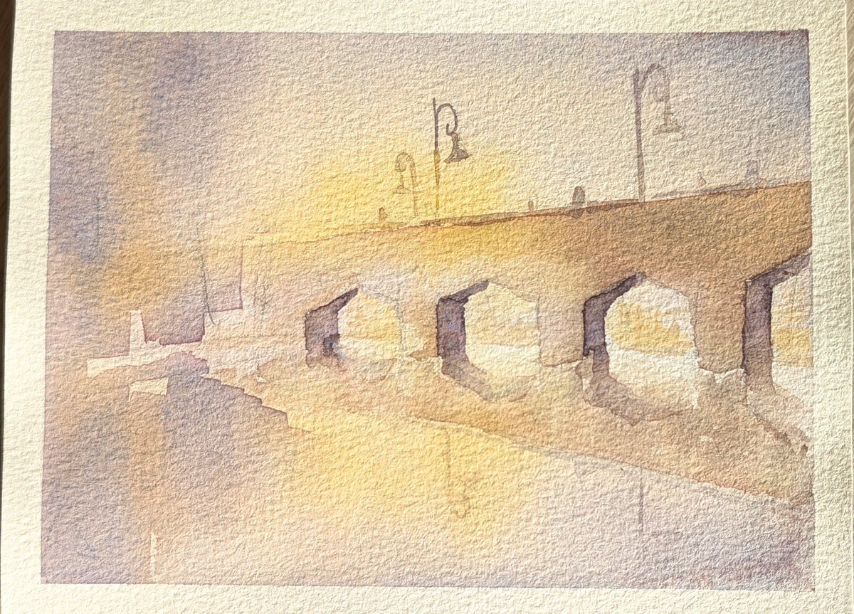 ReniAquarelle's tweet photo. A study of light and form, watercolor with limited pallete.
#aquarelle #watercolorpainting #myart #limitedpalette #bridgepainting https://t.co/UjsoVHy5Lz