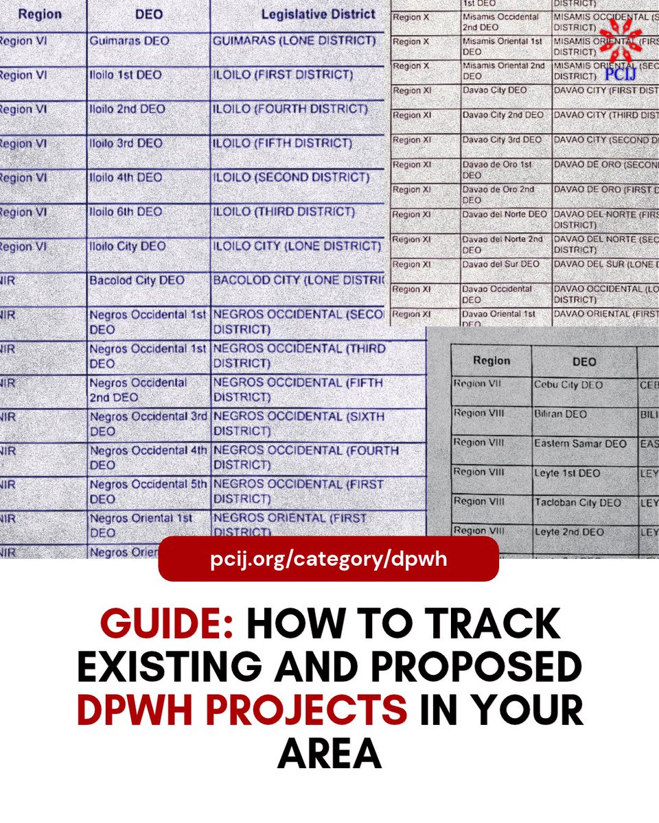 PCIJdotOrg's tweet photo. 🔍 BE YOUR OWN WATCHDOG

Our three-step guide shows how to seamlessly track infrastructure projects near you. It also contains the full list of all district engineering offices and their corresponding congressional districts.

👉🏻 Try it now: https://t.co/NmF2szhzfe https://t.co/k80fQygRT2