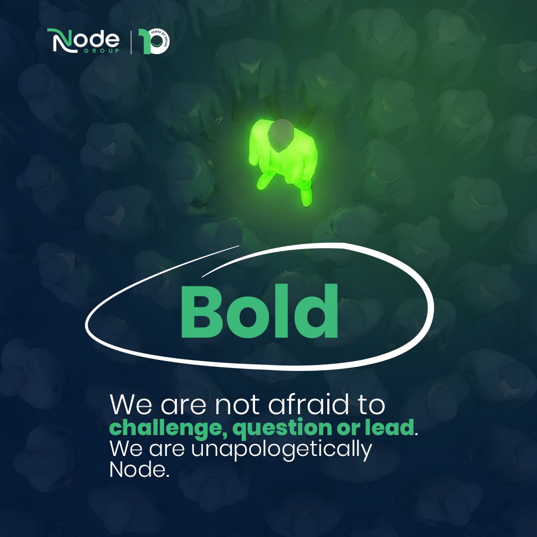Node_Group's tweet photo. We’ve never been ones to blend into the background. Looking back at an incredible 10 years, our boldness came from passion, the passion to do things differently and the courage to stand by our ideas. We are proud of the fearless spirit that lives in every Nodanian. #NodeAt10 #TransformingWhatIsNext