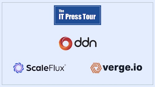 coustautc's tweet photo. Very dense and interesting 3rd Day for The @ITPressTour Team with @DDNintelligence @ScaleFlux & @VergeIO_Inc #MultiCloud #DataManagement #HighPerformance #Infinia #AgenticAI #AI #KVCache #HPC #NAND #Flash #SSD #NVMe #CXL #DataReduction #Virtualization #PrivateCloudOS #Hypervisor #VMMigration #VirtualDC #ITPT 70th