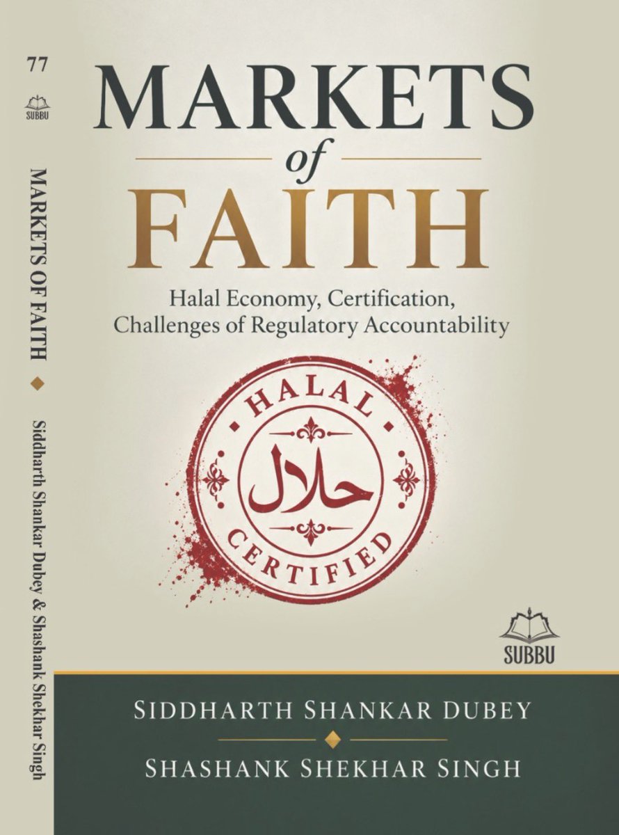 subbubooks's tweet photo. We are absolutely proud to announce our latest book on Halal Economy by two budding authors - Siddharth Shankar Dubey &amp; Shashank Shekhar Singh - “Markets of Faith” and the book has forewords from Gen VK Singh ji &amp; Shri Brijesh Pathak ji

Preorder link: 

https://t.co/vv58rI6Sax https://t.co/9lZLixksCF