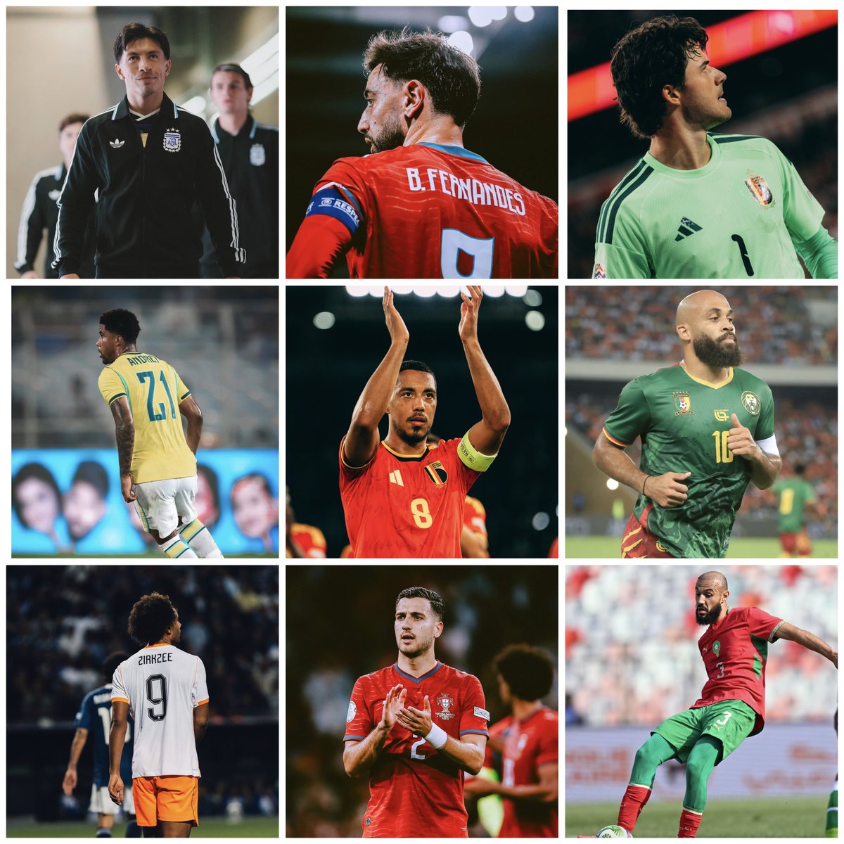 UtdForever7's tweet photo. 🚨🌍 INTERNATIONAL REDS: After THREE long weeks, international duty is finally over —  Here’s how our Reds got on:

🇧🇪 Senne Lammens — 3 appearances from 4 possible. Probably his best spell yet in a Belgium shirt: 19 SAVES from 20 shots faced and TWO Man of the Match performances. 🧤🔥

🇦🇷 Lisandro Martínez — Featured in all three of Argentina’s friendlies without playing too many heavy minutes. Exactly what we wanted — minutes in the legs without being overworked.

🇫🇷 Leny Yoro — Made one appearance against Belgium and played his first senior debut for France while getting man of the match at the end of the game after a brilliant performance.

🇲🇦 Noussair Mazraoui — Made two appearances for Morocco but unfortunately went off injured in the second. Hopefully nothing serious and he’s back quickly. 🙏

🇵🇹 Diogo Dalot — Three appearances for Portugal, including an assist from the bench. A solid international break overall.

🇩🇰 Patrick Dorgu — Made two appearances before unfortunately suffering a hamstring injury in the second. Hopefully he isn’t out for long.

🇧🇷 Andrey Santos — Two appearances for Brazil and some really valuable minutes, including a very good performance against India.

🇧🇪 Youri Tielemans — Three appearances, one assist and some really strong performances in midfield.

🇵🇹 Bruno Fernandes — Three appearances from four possible, TWO assists against Denmark and a Man of the Match performance in his first game captaining Portugal. 🎩🔥

🇳🇱 Joshua Zirkzee — Three appearances from the bench for the Netherlands and got himself on the scoresheet.

🇨🇲 Bryan Mbeumo — Three appearances for Cameroon and scored against Comoros. ⚽️

Some brilliant individual performances, valuable minutes and unfortunately a couple of injury concerns.

Now get everyone back to Carrington and fully focused on UNITED. 🔴❤️‍🔥