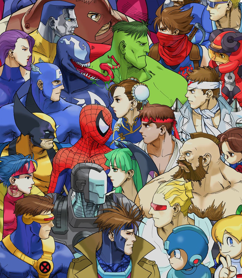 VideoArtGame's tweet photo. Official art | Marvel vs. Capcom: Clash of Super Heroes

Artist: Bengus https://t.co/qZY4zLPTpV