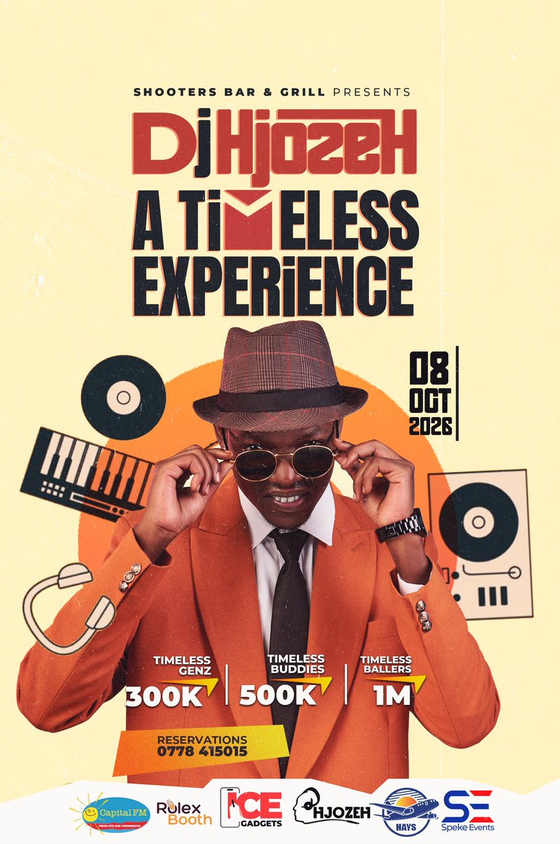 eddiespikaagaba's tweet photo. The music may be old school, but the vibes are forever young! 🎶
Join @DjHjozeh this Thursday, 8th October @ShootersBar_Mbr for #TheTimelessExperience — a night dedicated to timeless classics, unforgettable memories and good vibes. 🕺🏾💃🏾
One night. Endless memories. Don’t miss it!