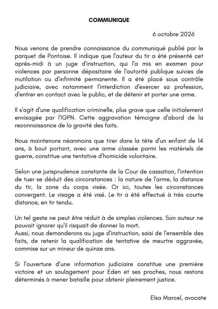 libertaire10's tweet photo. Communiqué d'Elsa Marcel, avocate. https://t.co/yjPBLXQMF6