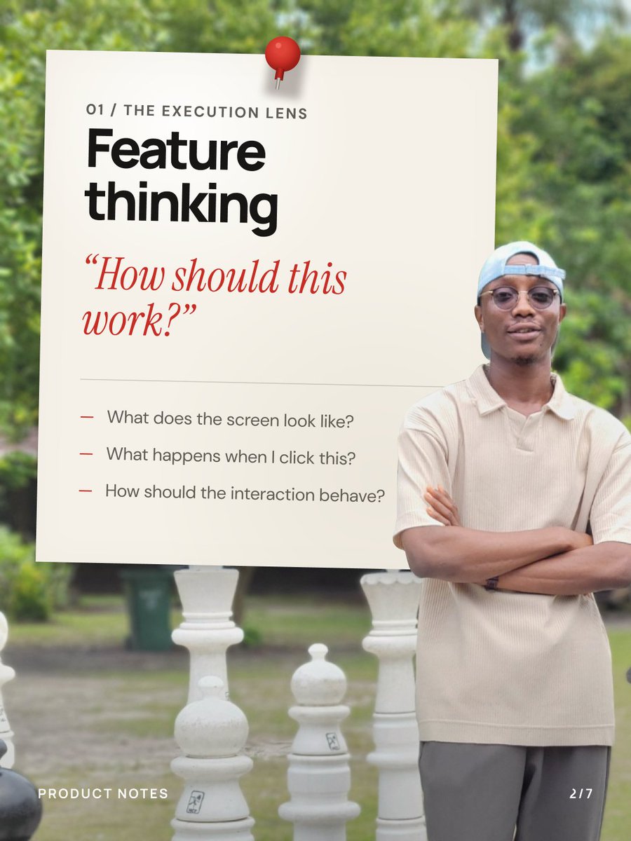 prudenceUIUX's tweet photo. Designing a feature asks:

“How should this work?”

Designing a product asks:

“Why should this exist?”

Good design isn’t only about making something usable.

It’s also about making sure we’re building the right thing.

#ProductDesign #UXDesign #DesignThinking #UIUX https://t.co/GEpo76iunI