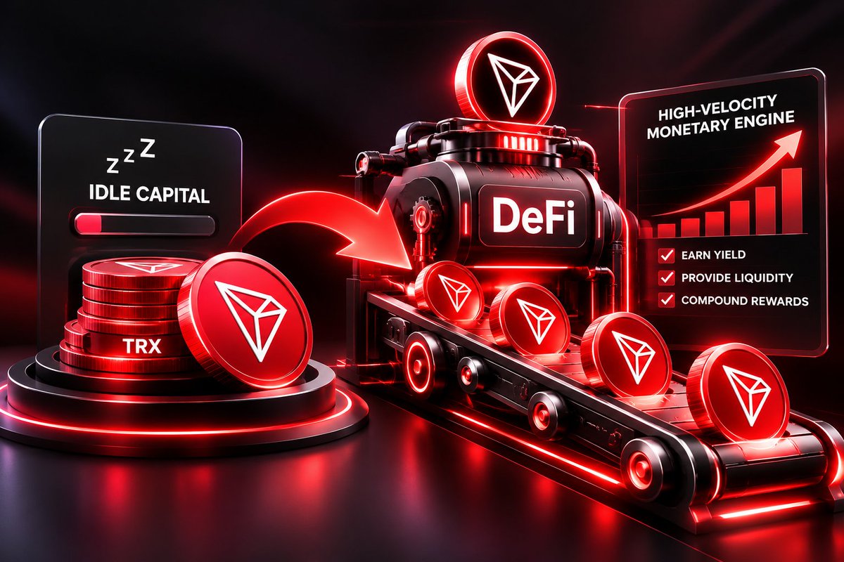 KaelricVaedrin's tweet photo. DEFI ISN'T JUST ABOUT TRADING - IT'S ABOUT TURNING IDLE CAPITAL INTO A HIGH-VELOCITY MONETARY ENGINE.

Understanding capital movement across decentralized finance can often feel overly complex, but JustLend DAO provides a remarkably clear blueprint for how liquidity flows through the TRON ecosystem. Rather than treating all tokens the same, the protocol organizes assets by their core utility, creating a dual-engine financial model that balances yield generation with strategic liquidity.
​
Breakdown of how different asset tiers drive the TRON DeFi ecosystem:

​1. The Yield-Generating Core ($TRX, $ETH,$sTRX)
These assets serve as the primary supply foundation of the protocol. When users deposit underlying assets like $TRX or ETH, or leveraged liquid staking derivatives likesTRX, they aren't merely parking capital—they are providing the balance sheet that powers the entire lending marketplace.

• Liquid Staking Advantage: With $STRX, stakers capture base staking yields while simultaneously retaining full capital efficiency to use as collateral.

• Appreciating Receipts: Suppliers receive jTokens, ensuring that value accrues continuously on-chain directly within their wallets without lockup penalties.

​2. The Velocity Engine ($USDT,$USDD)
While volatile tokens build the reserve base, stablecoins represent the active fuel for trading, yield strategies, and cross-border settlement.

• Borrowing Power: Traders and protocols borrow USDT andUSDD against their supplied collateral to run complex yield strategies, arbitrage price differentials, or fund real-world payment rails.

• Deep Liquidity Pools: TRON’s massive stablecoin footprint ensures that large borrowing positions do not trigger massive slippage or liquidity crunches.

​3. The Automated Balancing Act
What makes this system resilient is its real-time market calibration. Demand for USDT orUSDD automatically adjusts interest rates every single block (3 seconds). High demand pushes borrowing rates up, which instantly attracts fresh TRX andETH deposits to earn higher supply yields.
​
The Takeaway:
Different assets perform distinct roles, but together they form a single, self-sustaining financial loop. 

As on-chain activity on TRON continues to expand, JustLend DAO remains the primary engine turning static tokens into dynamic, yield-bearing capital.

​@DeFi_JUST
@justinsuntron
#TRONEcoStar