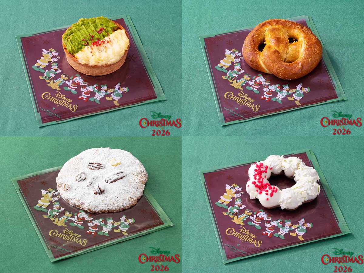 tdr_doria's tweet photo. 11月1日より、シェパーズパイ、チーズクリームプレッツェル、チャンククッキー(シュトーレン風)、スペシャルチョコドーナツが販売されます🎄

シンデレラ城の前のプラザに、クリスマスマーケットのような雰囲気が楽しめる「ジョリーフード・プラザ」が初登場☆
https://t.co/UEwA50wAac
#TDR_now #TDR__now #TDR_food