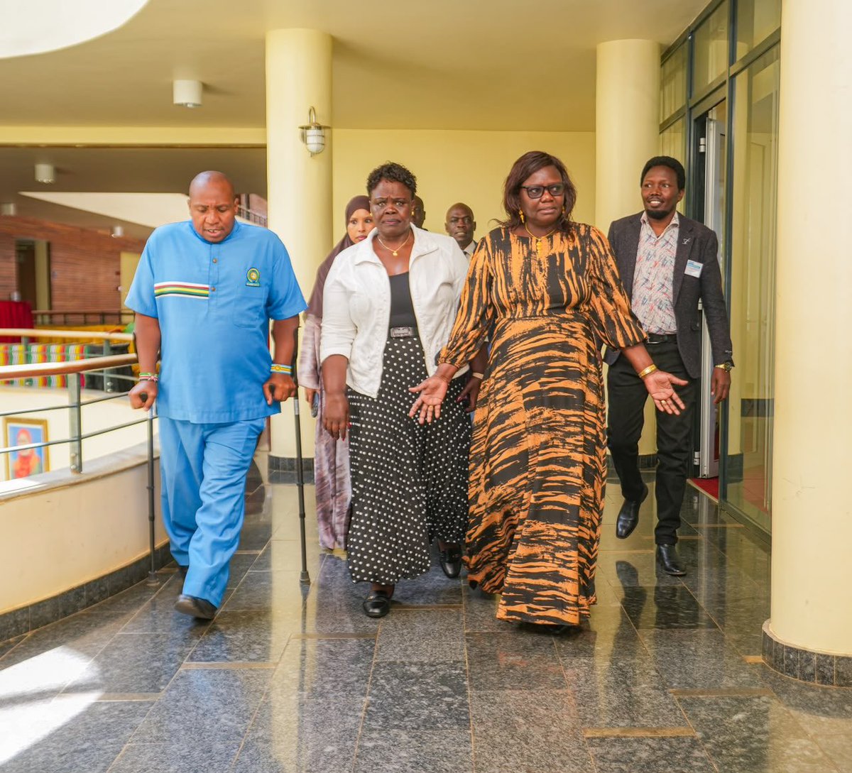 CSBeatriceMoe's tweet photo. Arrived at the East African Community (EAC) Headquarters in Arusha, Tanzania on a working visit. 

I was received by the East Africa Legislative Assembly (Kenya Chapter) MPs Hon. David Sankok, Hon. Falhada Iman and Hon. Zipporah Kering' who are attending the plenary sessions. https://t.co/Rc0y38f386
