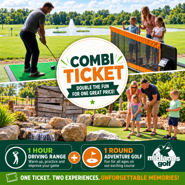 Stonebridge27's tweet photo. ๐๏ธโณ๏ธ Have you seen the new Combi Tickets for our Driving Range and Adventure Golf?
๐
And remember that both are open until 9:00 pm seven days a week.
#CombiTickets #drivingrange #adventuregolf #stonebridgegolf #Meriden https://t.co/ETp1YS6AgO