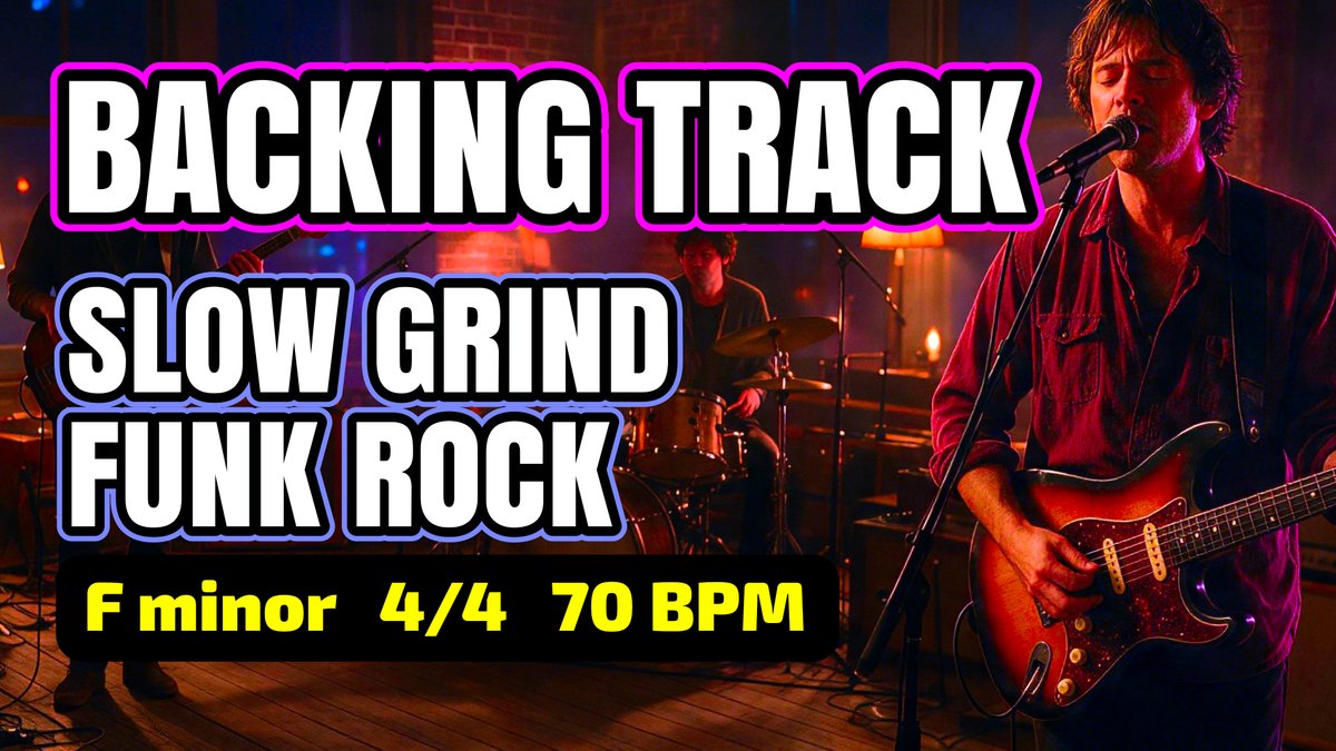 AudioArtisanx's tweet photo. 🎸 Slow Grind Funk Rock is live!

Fm jam track  
4/4 • 70 BPM

Slow pocket, dynamic changes. Great for blues, pentatonic, and modal practice.

Full track here → https://t.co/U9ZhFz00yP

#GuitarBackingTracks #FunkRock #JamTracks #BluesGuitar

Musical Pro — Blues, Rock & Country Backing Tracks