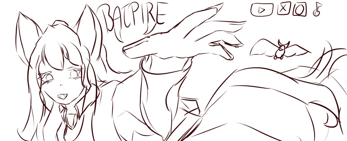 BatpireVT's tweet photo. quick wip of my soon to be banner #Vtuberㅤ https://t.co/Gz0NsiNzCe
