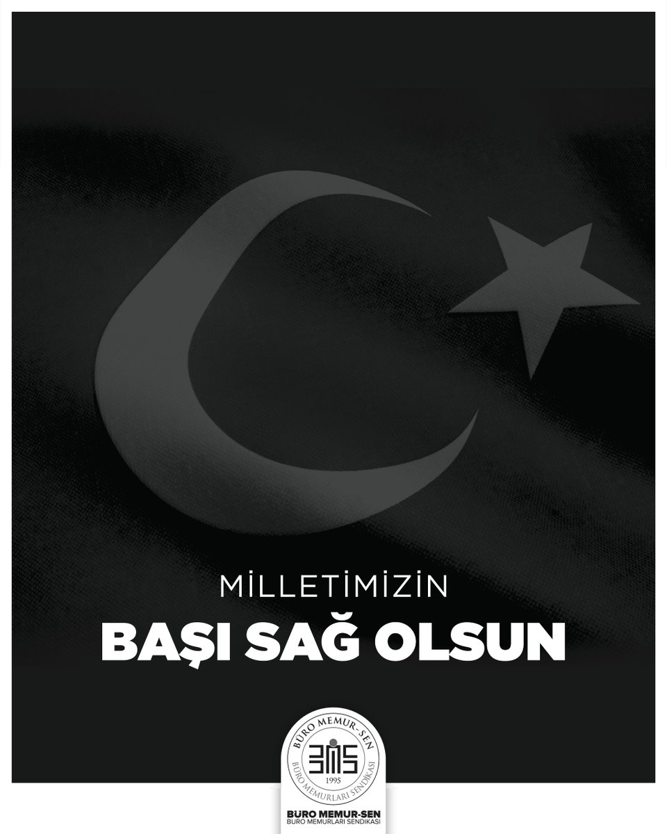 BuroMemurSen_'s tweet photo. BAŞIMIZ SAĞ OLSUN 🇹🇷

Ankara Pursaklar’da görevini icra ederken uğradığı silahlı saldırı sonucu şehit olan kahraman polisimiz Ahmet Türkoğlu’na Allah’tan rahmet; ailesine, yakınlarına ve Emniyet Teşkilatımıza sabır ve başsağlığı diliyoruz.

Ruhu şad, mekânı cennet olsun. Aziz milletimizin başı sağ olsun.