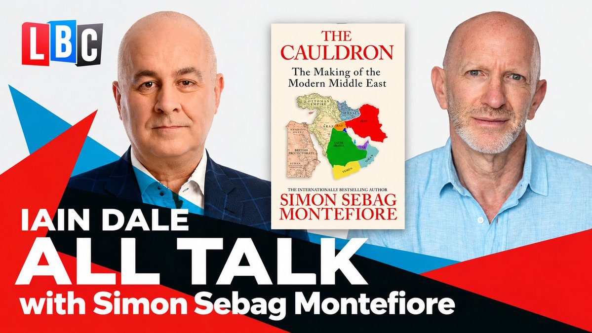 IainDale's tweet photo. New episode of the IAIN DALE ALL TALK podcast

388. Simon Sebag Montefiore

I interview Simon Sebag Montefiore about his new book THE CAULDRON: THE MAKING OF THE MODERN MIDDLE EAST @simonmontefiore 

This is the best book I have read this year.

Listen
https://t.co/4SCA7yAmXx https://t.co/MelL0gglEU