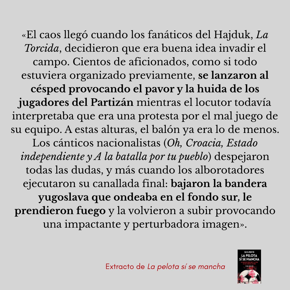 salva_martin's tweet photo. En 1990, en el mismo escenario donde España acaba de doblegar a Croacia, tuvo lugar un incidente considerado por algunos historiadores como el simbólico fin de Yugoslavia en el ámbito deportivo.

Si te apetece conocer más, no seas tímido: https://t.co/pP0ExtoeG5 https://t.co/NCH7I0Oapq