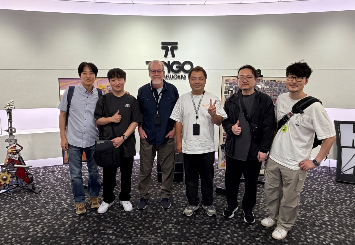 wpca_dev's tweet photo. The WPCA dev team visited Tango Gameworks.
We met the developers behind Hi-Fi RUSH and other titles to share ideas, challenges, and experiences about making action games.
We came back inspired. Now, it's back to work on WPCA. 👊
#WPCA #gamedev #TangoGameworks #HiFiRUSH https://t.co/0E71KBD8WX