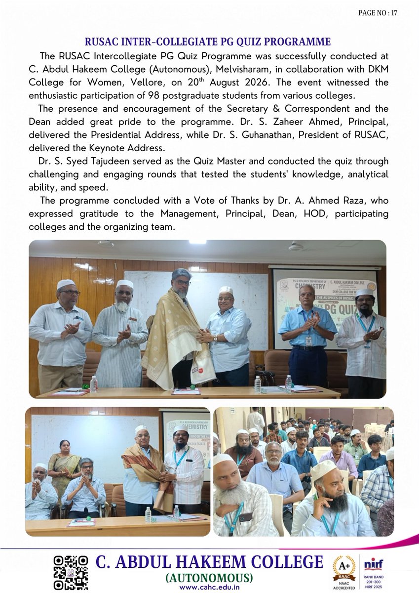 HakeemCollege's tweet photo. AUGUST 2026 — A MONTH OF EXCELLENCE, INNOVATION &amp; ACHIEVEMENT | C. ABDUL HAKEEM COLLEGE (AUTONOMOUS)
https://t.co/jg3Bvv8y1r

https://t.co/MhG6DH1y3m

https://t.co/Uz8EuzsEjT

Academic Excellence • Innovation • Research • Student Achievements • Leadership • Sports https://t.co/F9sKodbiGW
