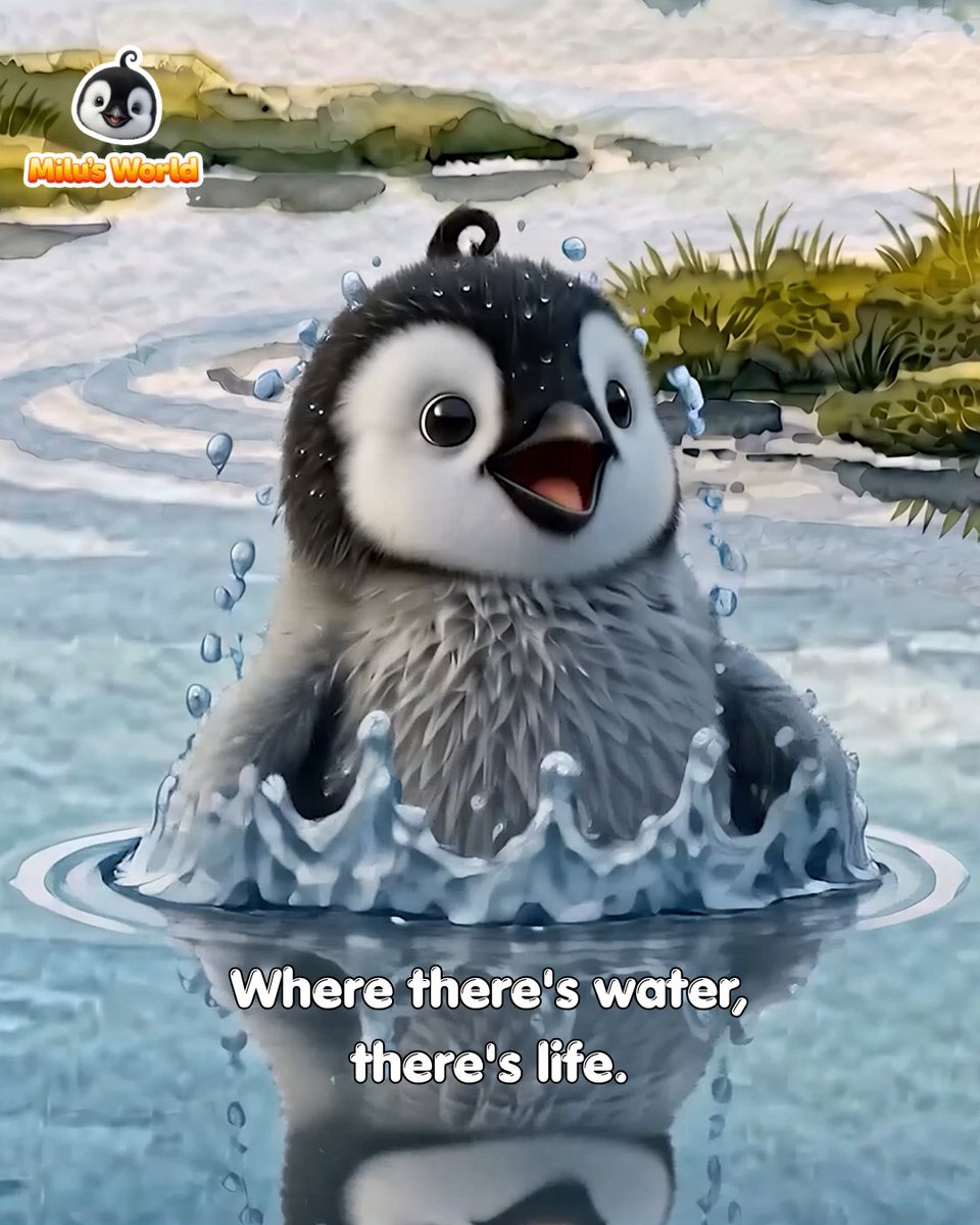 milupenguin's tweet photo. A little sunlight, a little water… and suddenly, a rainbow! 🌈✨

Milu wonders where it might lead, and who he might meet along the way. 🐧💛

#MilusWorld #Penguin #Rainbows #LittleMiluBigWorld #KidsAnimation https://t.co/YcTAY3vlKX