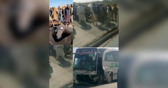 حادثه ترافیکی در غزنی جان پنج عضو یک خانواده را گرفت