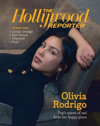 BuzzingPop's tweet photo. Olivia Rodrigo looks gorgeous gracing the cover of @THR. 

📸: Emma Summerton https://t.co/wXA4cfxpjJ