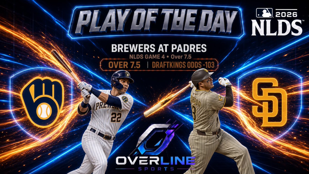 OverlineSports's tweet photo. Data Driven Play of the Day (7-8)

#FightForTheFaithful #ThisIsMyCrew over 7.5

#mlb https://t.co/xJAQLWRj5T