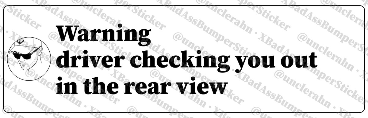 UncleRahn's tweet photo. https://t.co/AfMBusql0Z
#XBadAssBumperSticker #bumpersticker https://t.co/jKs1HUmyIT