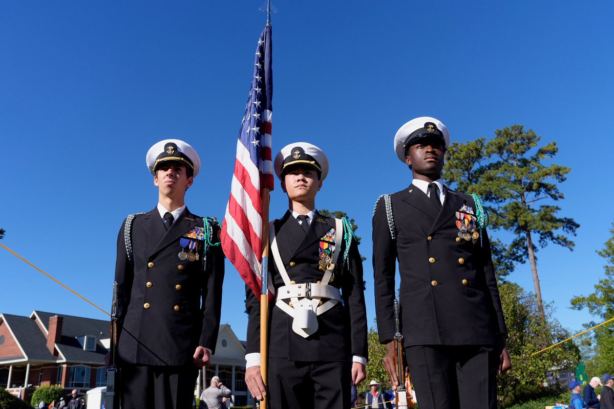 SASChampionship's tweet photo. 🇺🇸 Join us for Folds of Honor Friday at the SAS Championship!

The day will begin at 10am, with an Opening Ceremony, followed by a clinic at 12pm. Register Here: https://t.co/UicMmi1MIf

Join us for a meaningful day of golf, gratitude, and celebration ❤️🤍💙 https://t.co/xS6461B4iP