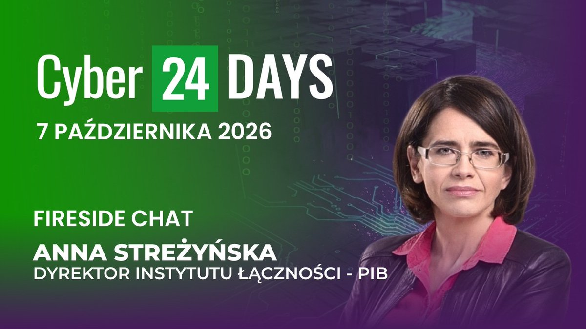 CyberDefence24's tweet photo. Co się stanie, jeżeli Polska utraci systemy łączności? 🤔
O hipotetycznym scenariuszu oraz odporności państwa rozmawiamy podczas @Cyber24DAYS z @AnnaStrezynska, dyrektor @IL_PIB 🗣️
Link w komentarzu 👇
#Cyber24DAYS #cyberbezpieczeństwo #łączność #bezpieczeństwo https://t.co/9dwEuXCzOQ