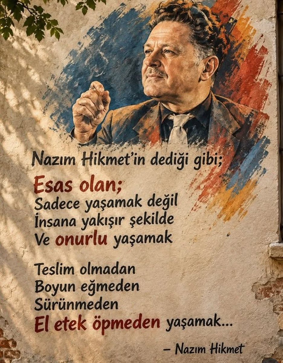 AliSere20's tweet photo. Ne güzel anlatmış büyük usta Nazım Hikmet 👇👇 https://t.co/E8JhFQHDif