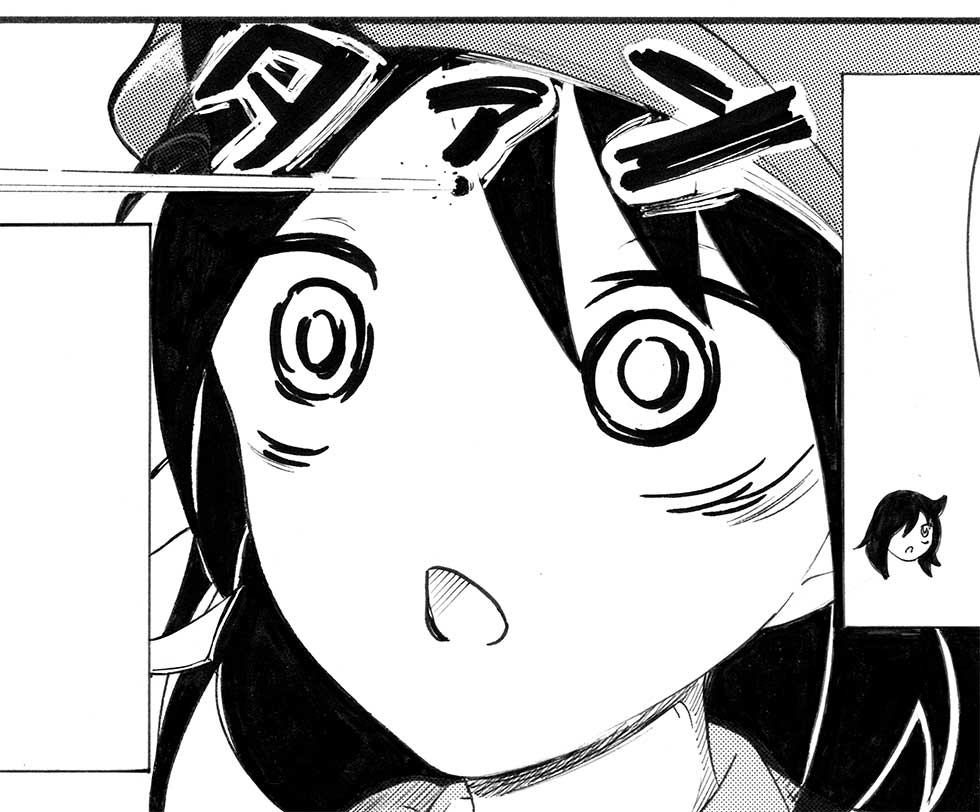 harimoguni's tweet photo. すみません。来週更新なります。単行本作業しながらでも３週空いたら出来ると思ってました。おまけPは終わったのであと裏表紙２コマとカバー裏終わったら単行本作業終わります。 https://t.co/g9tE0Id53q