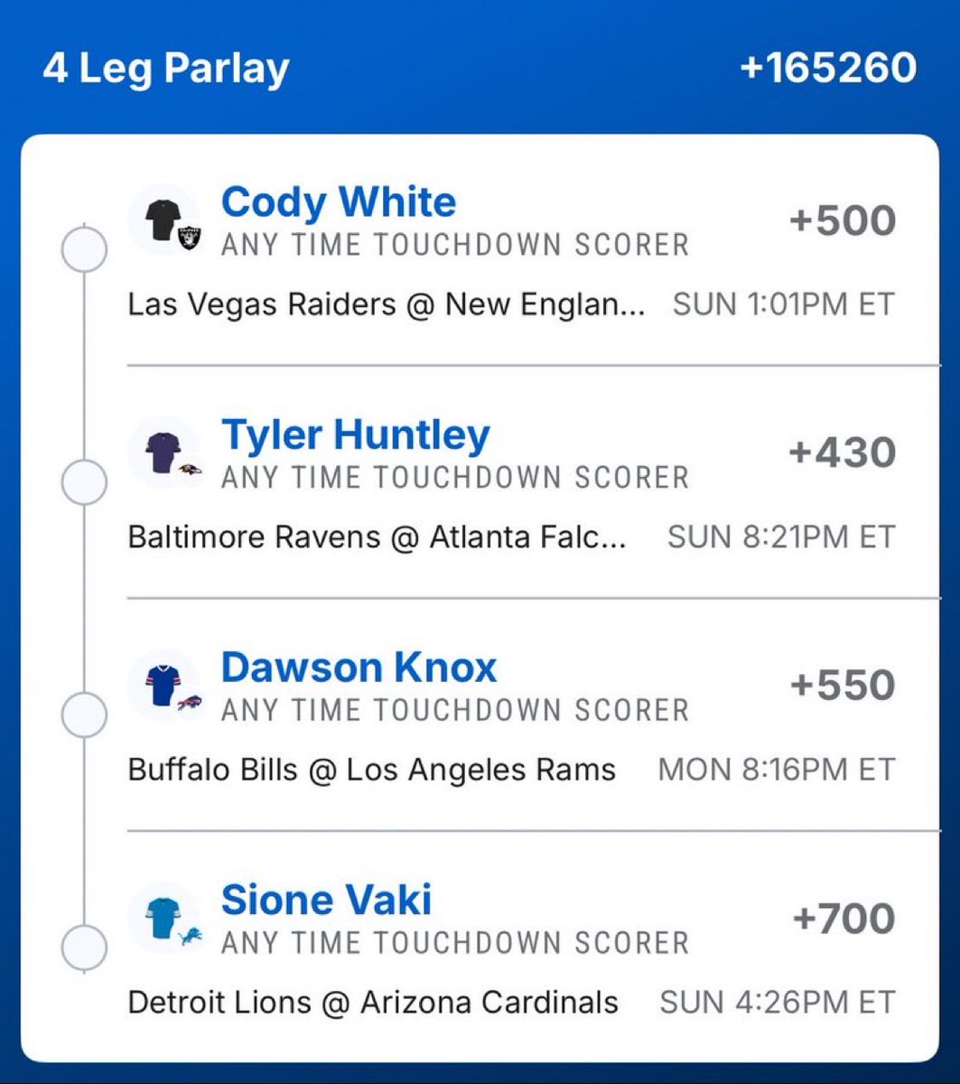 CashoutClubX's tweet photo. Buckhuntin @Playbook
Join my FREE DISCORD Today!!! I post all my Winning Picks and More right here β¬οΈπ₯π°πππ
https://t.co/EvJY4oYVu5
#GamblingTwitter #GamblingX #SportsBetting #WinSlip #Parlay #ParlayWin #FanDuel #DraftKings #PrizePicks #BetMGM #NFL #NBA #MLB #NFLPicks https://t.co/qBpey8ftfR