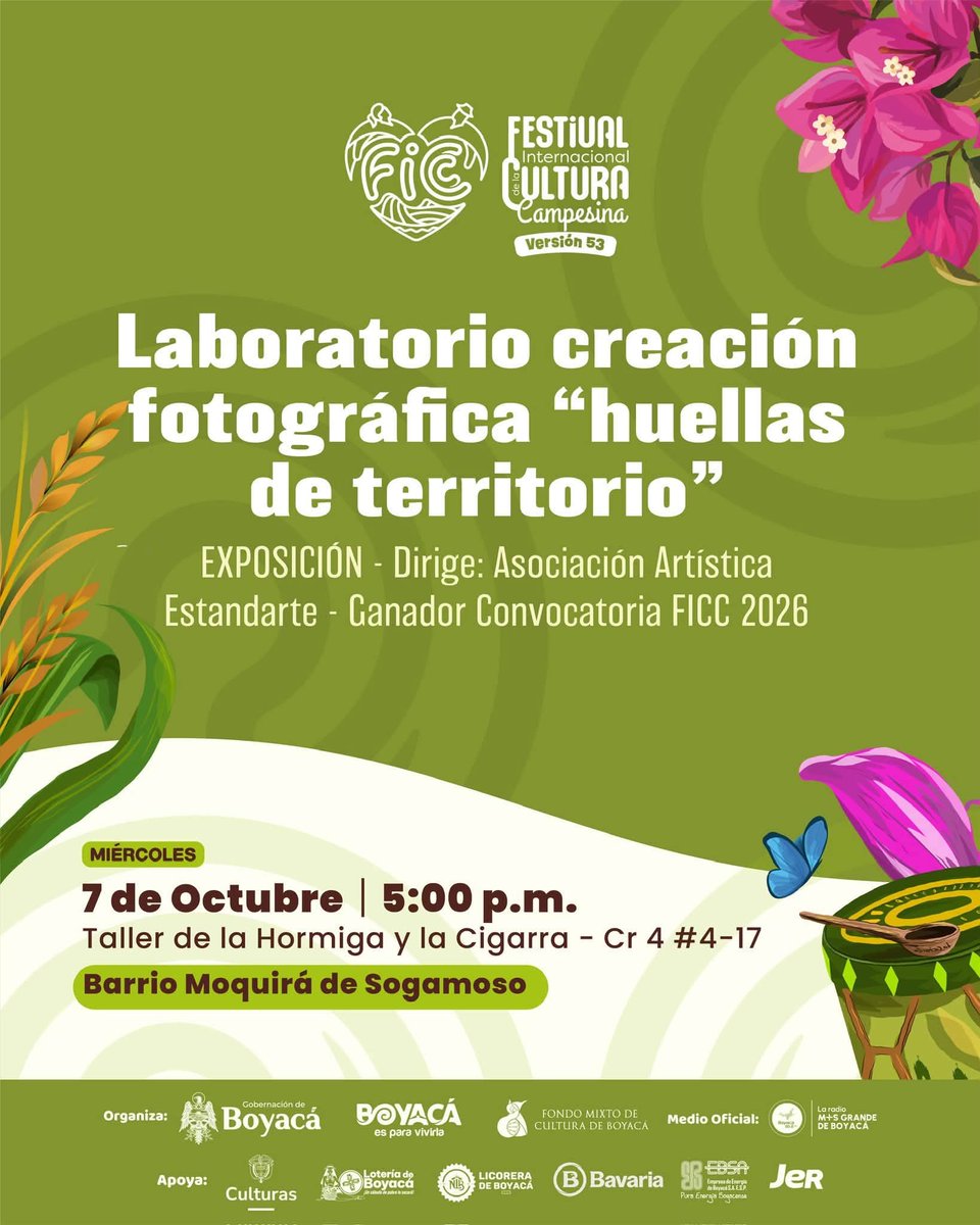 CaracolRadioTun's tweet photo. Este 7 de octubre el @FICBoyaca_ lleva su programación a #Sogamoso. https://t.co/PhSuywMjg0