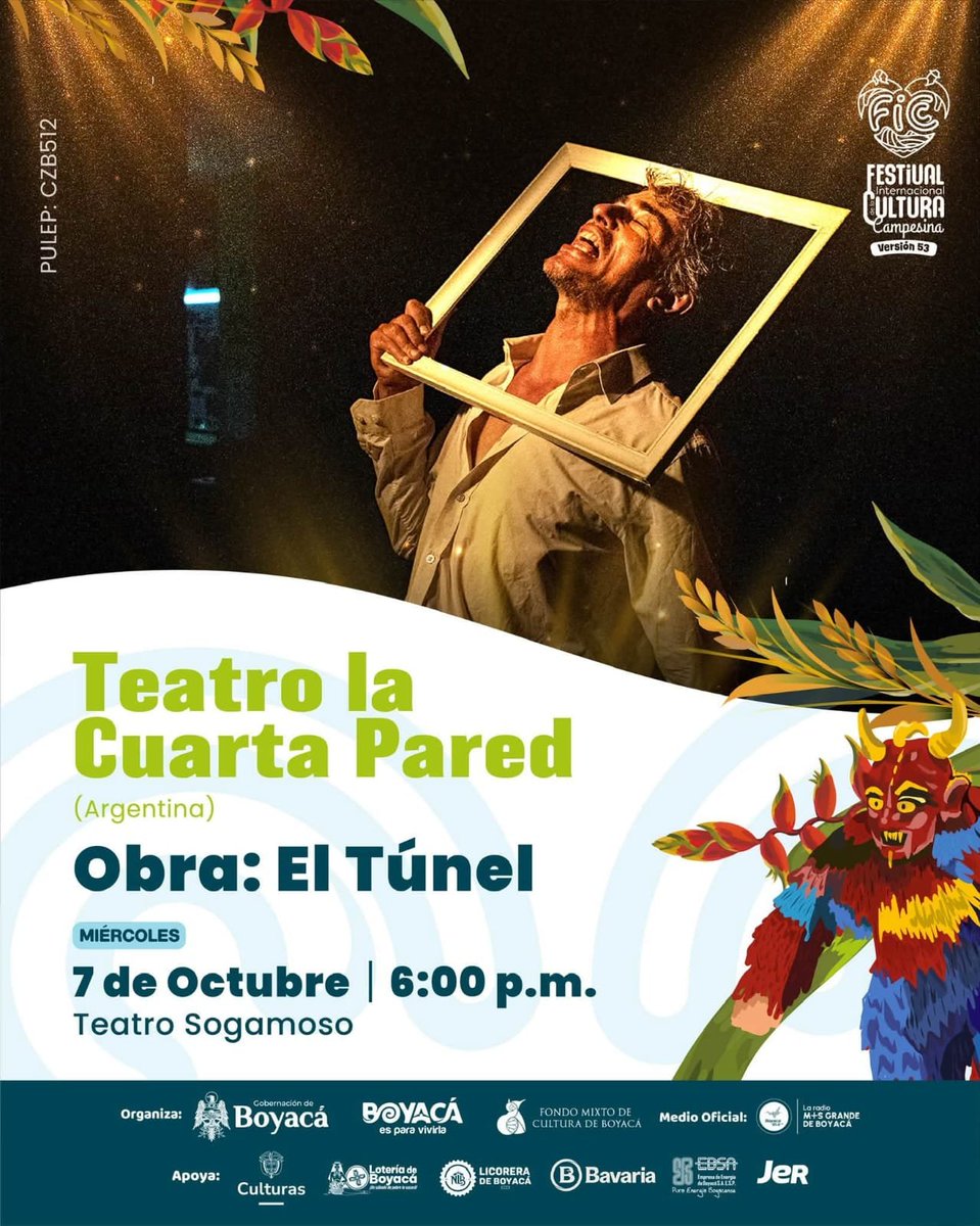 CaracolRadioTun's tweet photo. Este 7 de octubre el @FICBoyaca_ lleva su programación a #Sogamoso. https://t.co/PhSuywMjg0