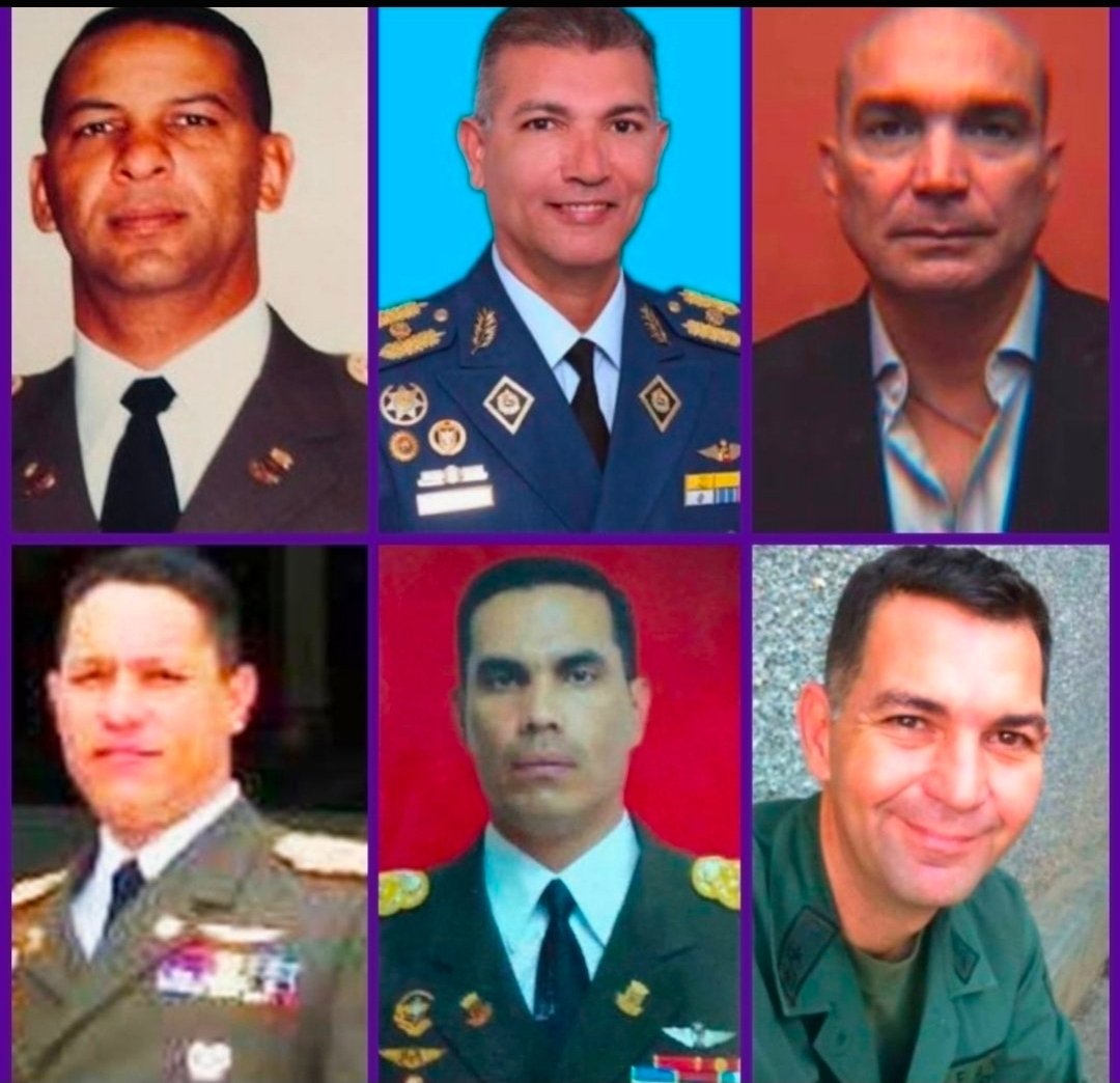 TAMARA_SUJU's tweet photo. #Venezuela #LibertadParaTodosLosPresosPoliticosMilitaresDeVenezuela

Ellos son 6 presos politicos militares, 6 venezolanos que deben ser liberados. 

↪️ Gral. Hector Hernandez Da Costa.  Detenido el 13 de Agosto de 2018

↪️ Gral. Miguel Sisco Mora: detenido el 21 de Junio del 2019

↪️ Cnel. Oswaldo Garcia Palomo. Detenido el  27 de Enero del 2019

↪️ Cnel Jhonny Rafael Mejías Laya, detenido el  30 de Enero del 2019

↪️ Cnel Pedro Zambrano Hernandez.  Detenido el 4 de agosto del 2018

↪️ Cnel Juan Francisco Rodriguez Dos Ramos. Detenido el 21 de Marzo del 2019

#LibertadParaTodosLosPresosPoliticos
