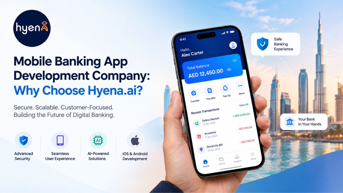 Saipriyareddii's tweet photo. Top Mobile Banking Apps in the UAE

Explore leading digital banking apps, key features, security, and user experiences shaping modern banking in the UAE.

🔗Visit: https://t.co/NTNGgDFCqi

📞 +1-571-723-0339 | ✉️ sales@hyena.ai

#MobileBanking #DigitalBanking #FinTech #UAE https://t.co/kZrZlZUY3V