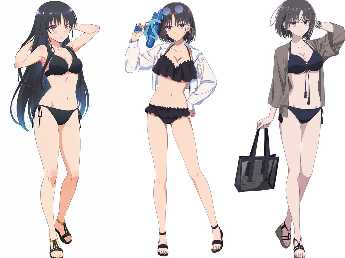 Suzune___love's tweet photo. Which black swimsuit looks the best? https://t.co/jJsq7jfNJE
