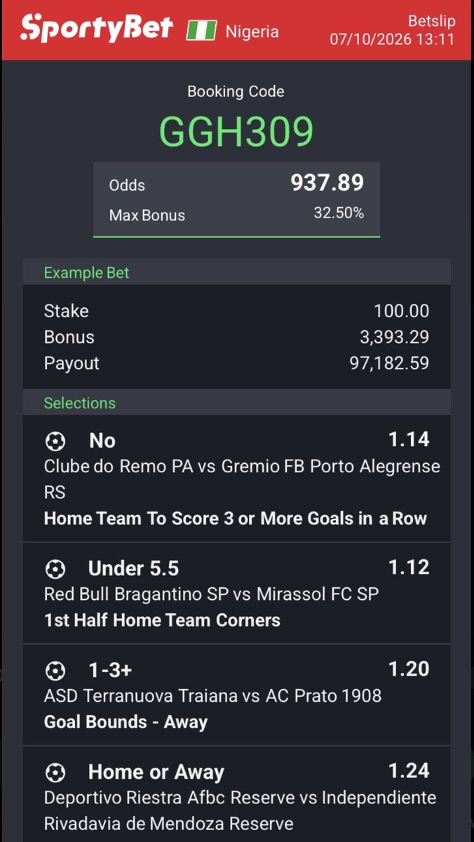 AbeloDelo's tweet photo. 900 odds✅

Sporty code 👉GGH309☘️

It's coming home tonight 🫴 https://t.co/BSACsus4Ok