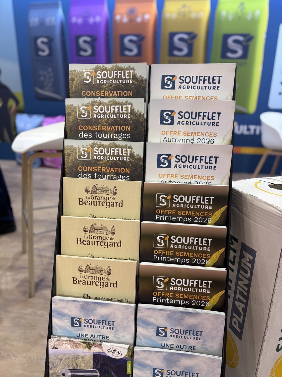 Soufflet_Agri's tweet photo. 🐄 Nous sommes au Sommet de l’Élevage !
Pendant toute la durée du salon, les équipes Soufflet Agriculture vous accueillent sur le stand pour parler de vos exploitations, de vos cultures, de vos élevages et surtout de vos projets.
#Elevage #Semences #Fourrages #Agriculteurs https://t.co/mVXq2pVnbU