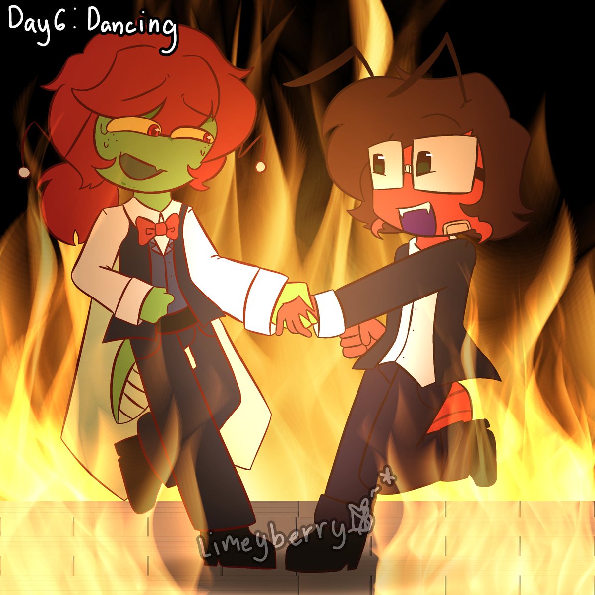 Limeysillyart's tweet photo. They are having a great time! Nothing can go wrong, right?
Day 6
#Funhouse #Mantober #Manton https://t.co/r5qcoaLK8V