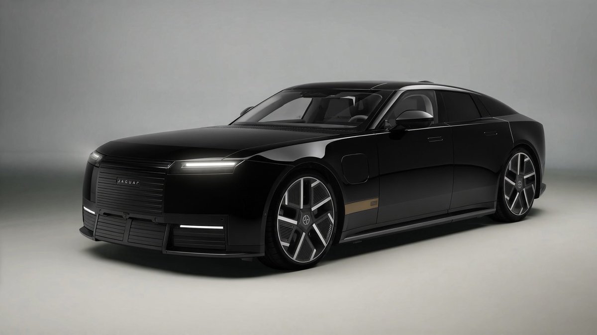 PonyKicker's tweet photo. The new Jaguar Type 01 will look mean in black. 
Can’t wait to mess about with the online configurator @Jaguar https://t.co/AO4yLloQie