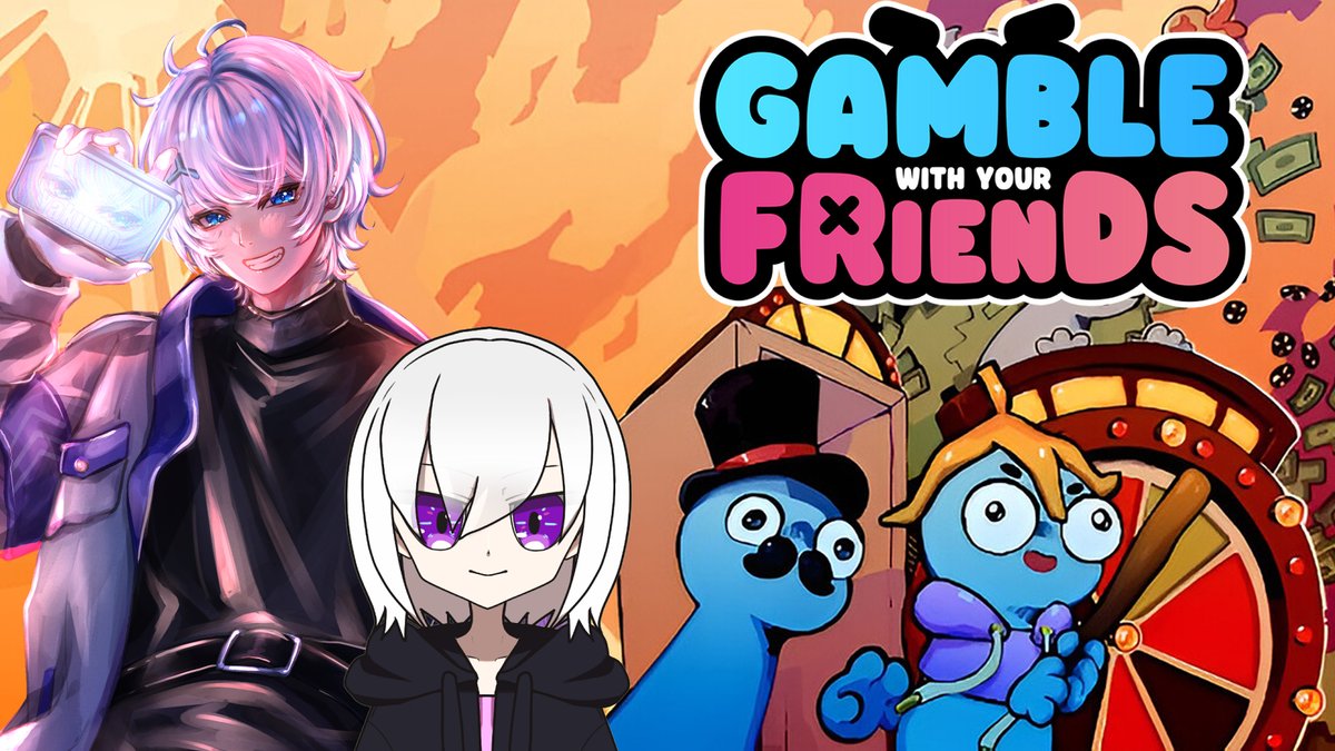 kujyo_yakumo's tweet photo. 【#GambleWithYourFriends】ギャンブルやります【#Vtuber】 https://t.co/5VLZOJvkrY
22:30～ 
今月のバカゲーor積みゲーを遊ぶ会（仮）
今月はバカゲー回？積みゲー回？
ギャンブルやるそうです

お馴染みのお相手
雨波えいてる(@EiTeruV ) https://t.co/cEQSemNVhX