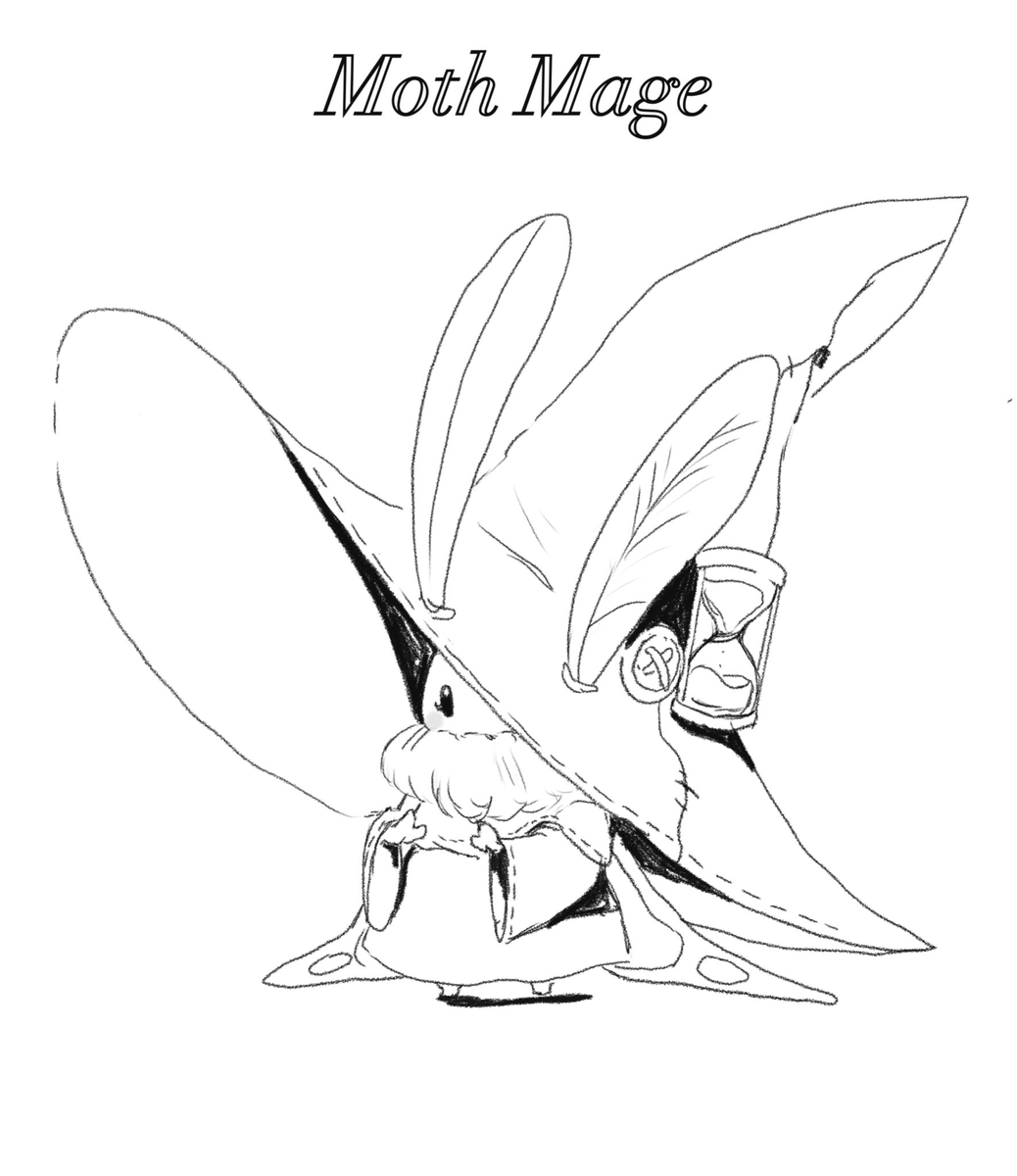 artcher_artwork's tweet photo. Moth Mage! https://t.co/MBOrSD3wko